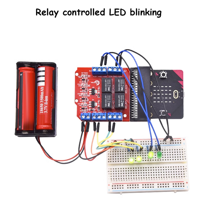 Microbit 4 Channel Relay Modul - Kids Education Channel recension och pris