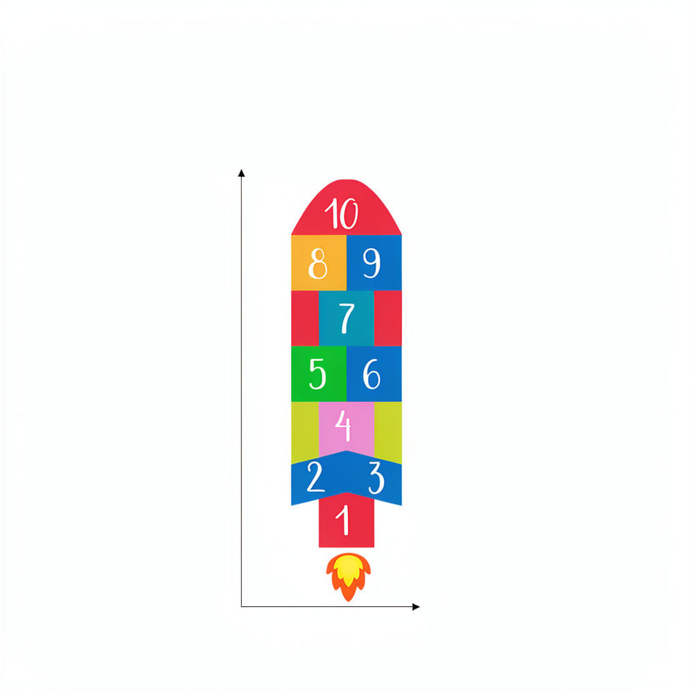 Educational Rocket Hopscotch W - Kids Education Number recension och pris