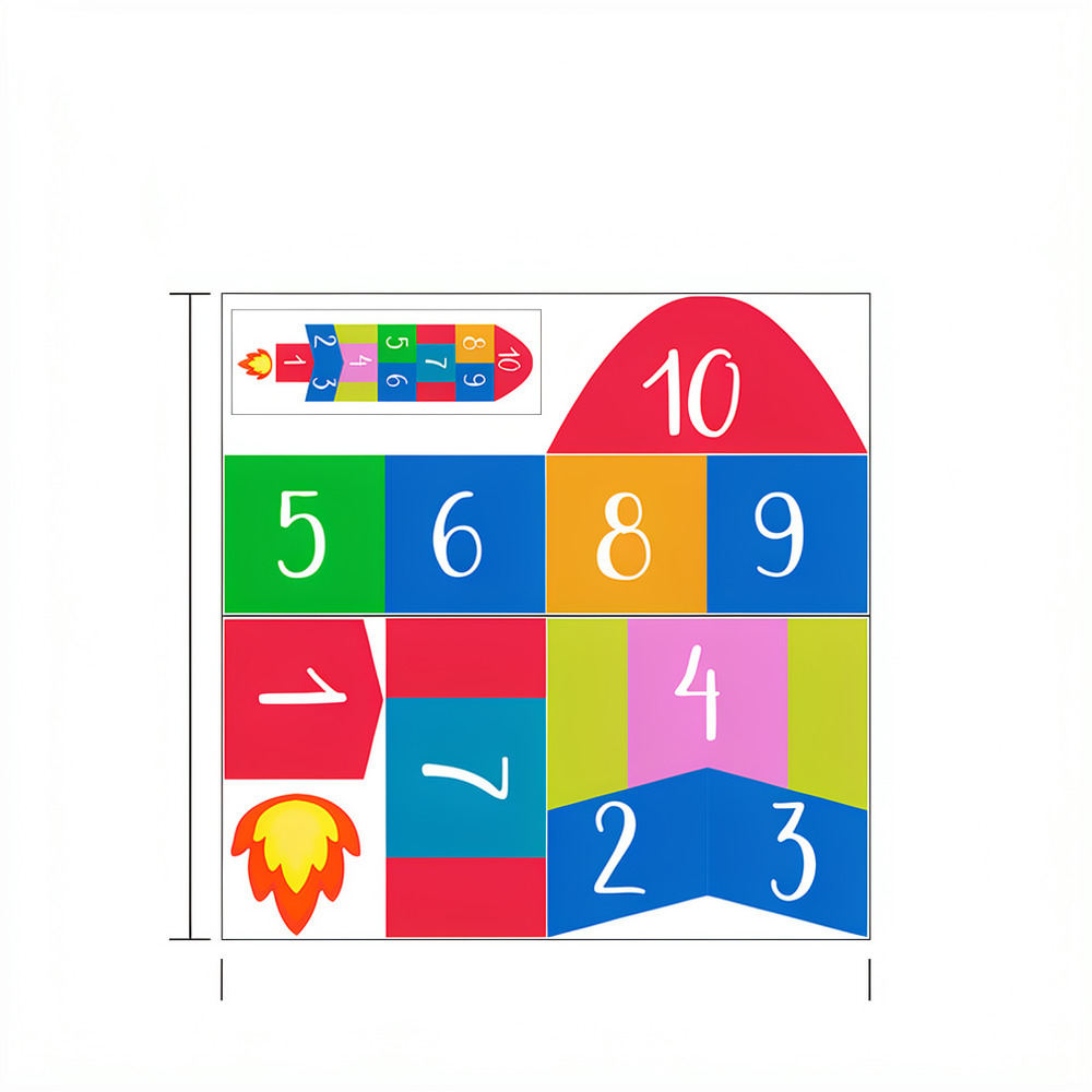 Educational Rocket Hopscotch W - Kids Education Number recension och pris